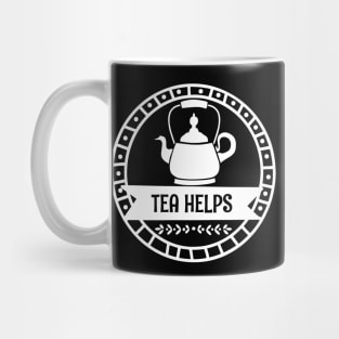 Tea Helps - Retro Vintage Mug